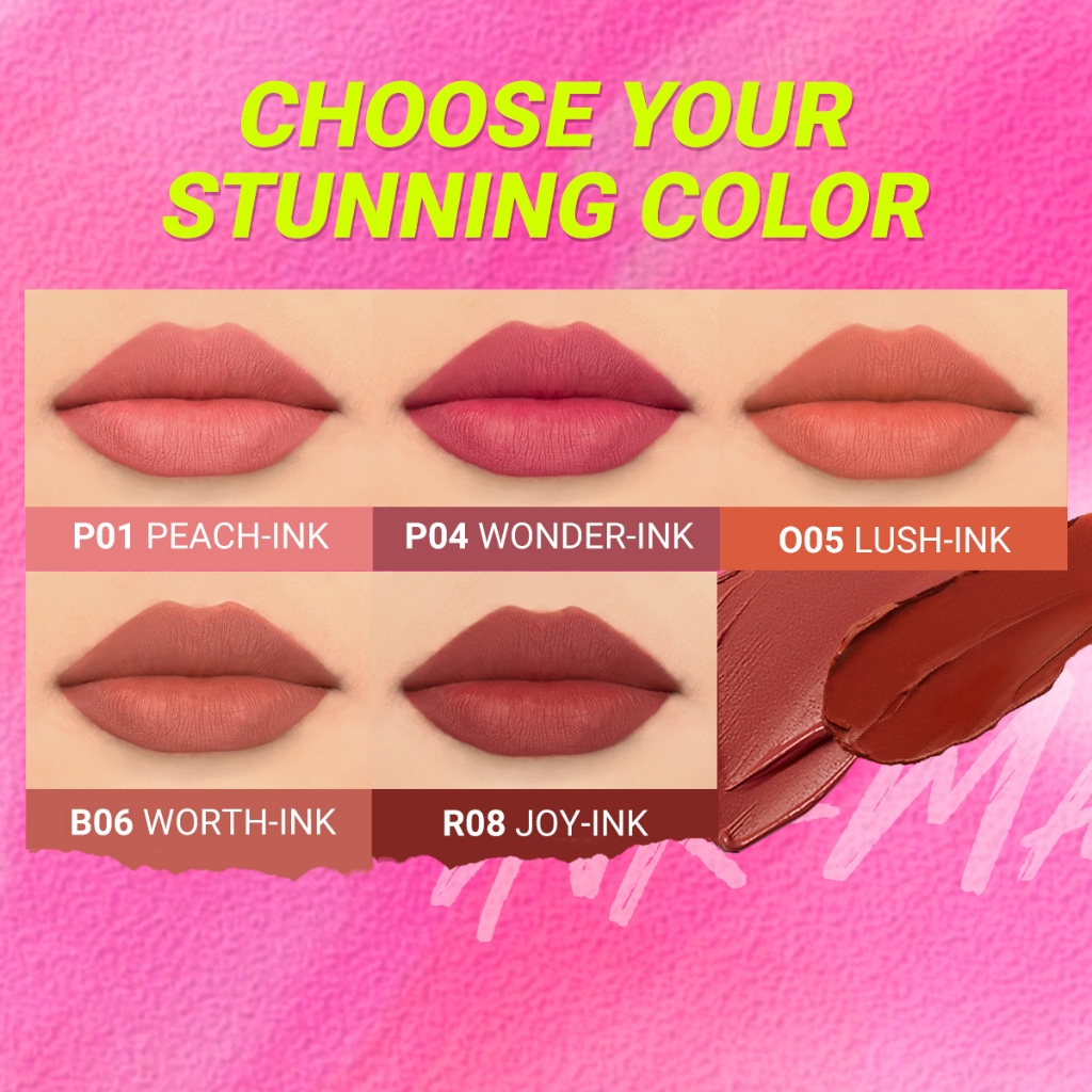 DAZZLE ME Ink-Matte Lip Cream - O05 Lush-Ink