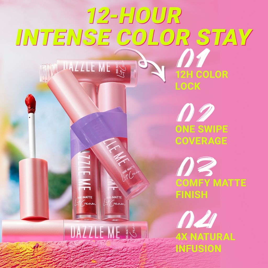 DAZZLE ME Ink-Matte Lip Cream - R08 Joy-Ink