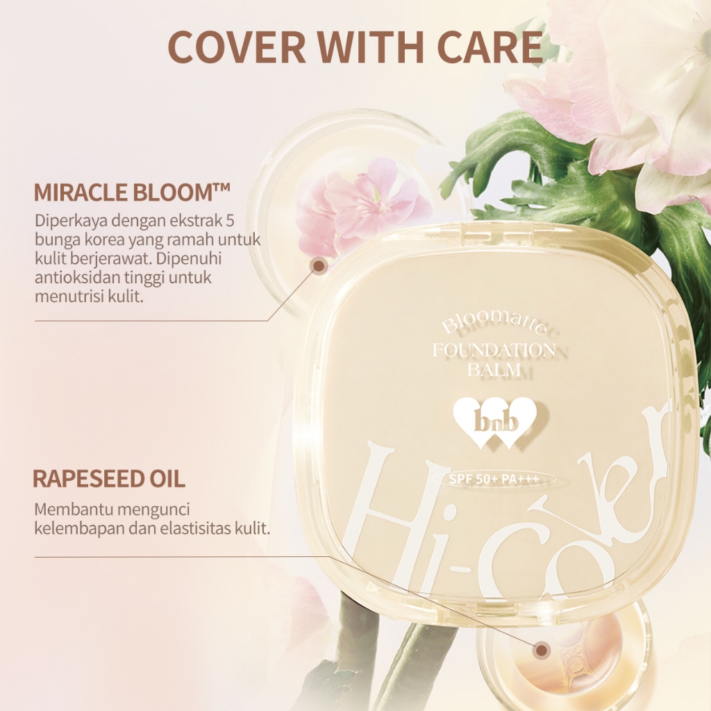 BNB Barenbliss Bloomatte Hi-Cover Foundation Balm 12gr - MW1 Honey *