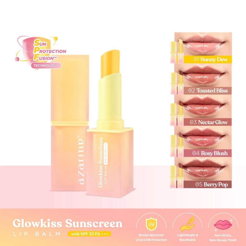 Azarine Glowkiss Sunscreen Lip Balm SPF35 PA+++ 3gr - 01 Sunny Dew