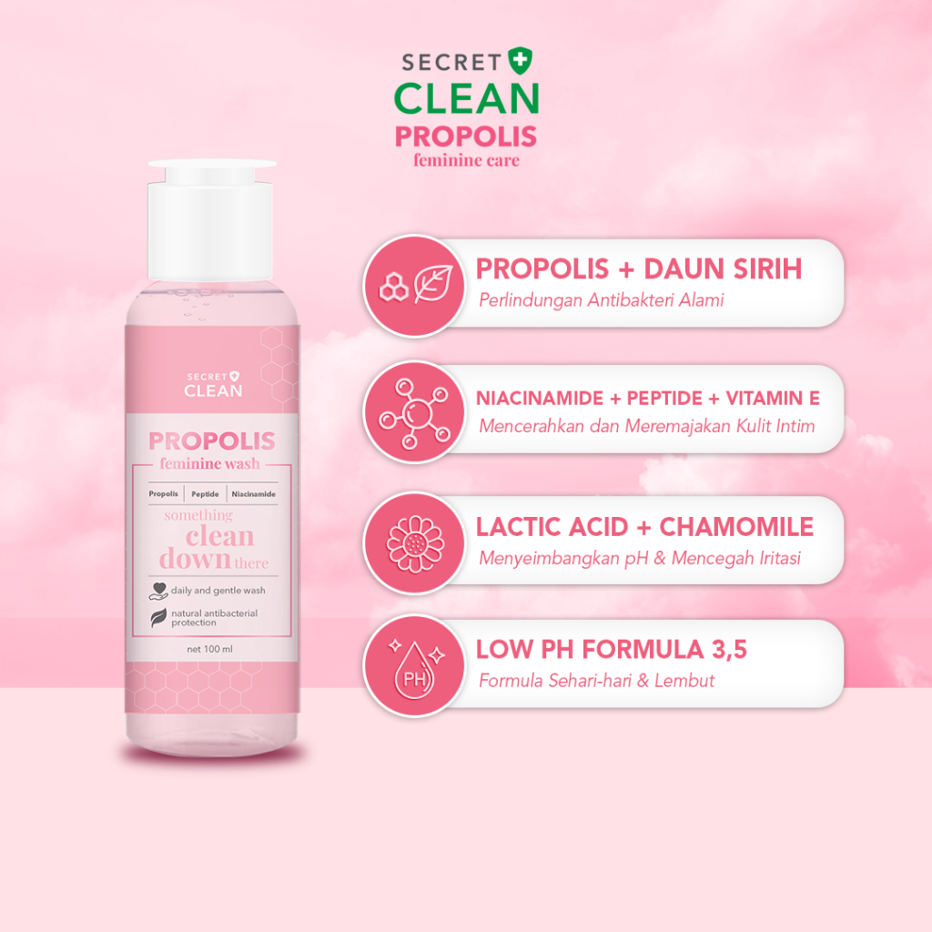 Secret Clean Propolis Feminine Wash 100ml