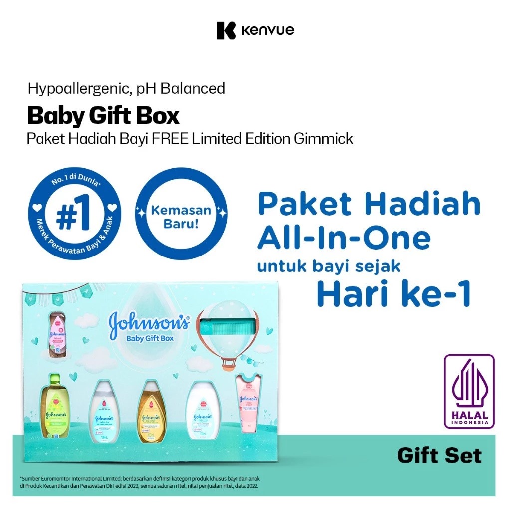 Johnsons Baby Gift Box (Starter Kit Set)