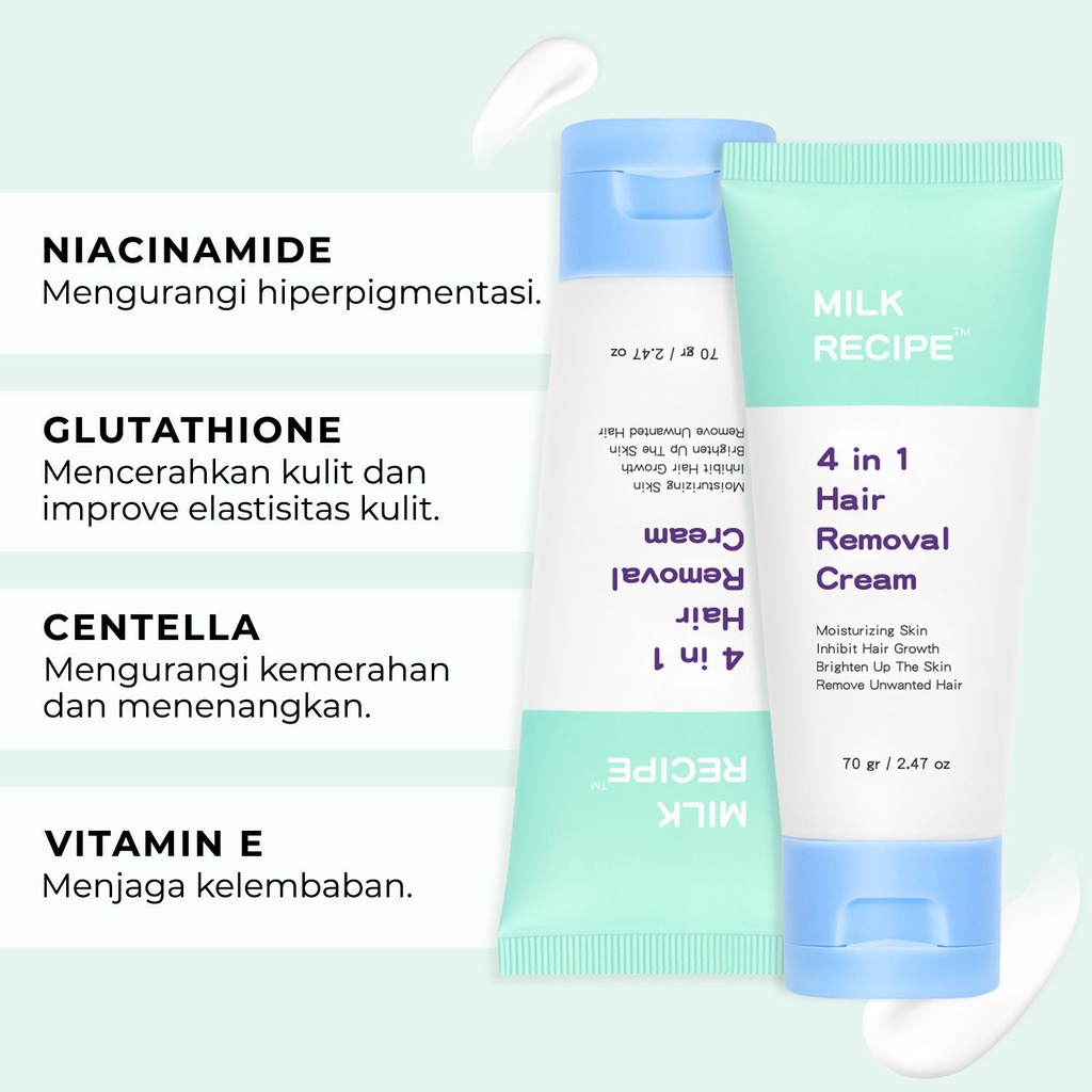 Milk Recipe 4in1 Hair Removal Cream 70gr