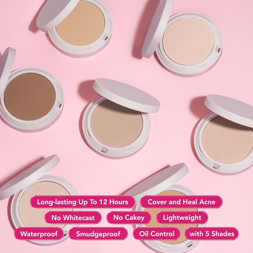 Sea Makeup Acne Cover & Smooth Two Way Cake 9gr - Brown Sugar