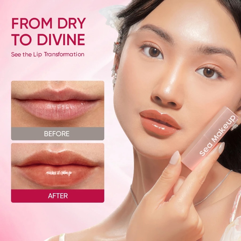 Sea Makeup Gleam Luster Tinted Lip Balm 4.5gr - Aurora