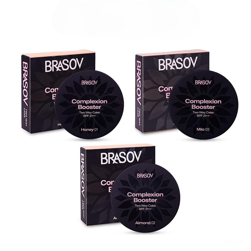 Brasov Complexion Booster Two Way Cake SPF21++ 8,5gr - 01 Honey