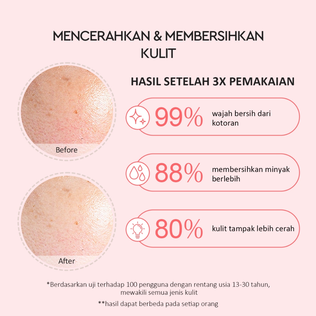 Glad 2 Glow Clay Stick - Pomegranate Niacinamide Brightening 25gr