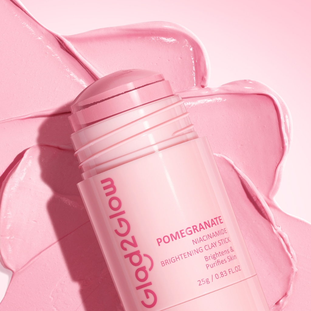 Glad 2 Glow Clay Stick - Pomegranate Niacinamide Brightening 25gr