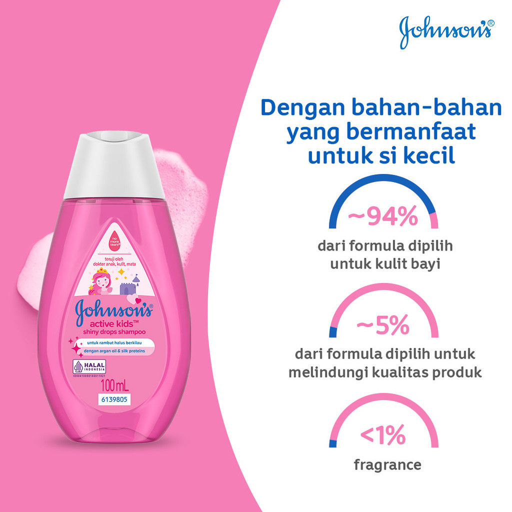 Johnsons Baby Active Kids Shiny Drops Shampoo 100ml