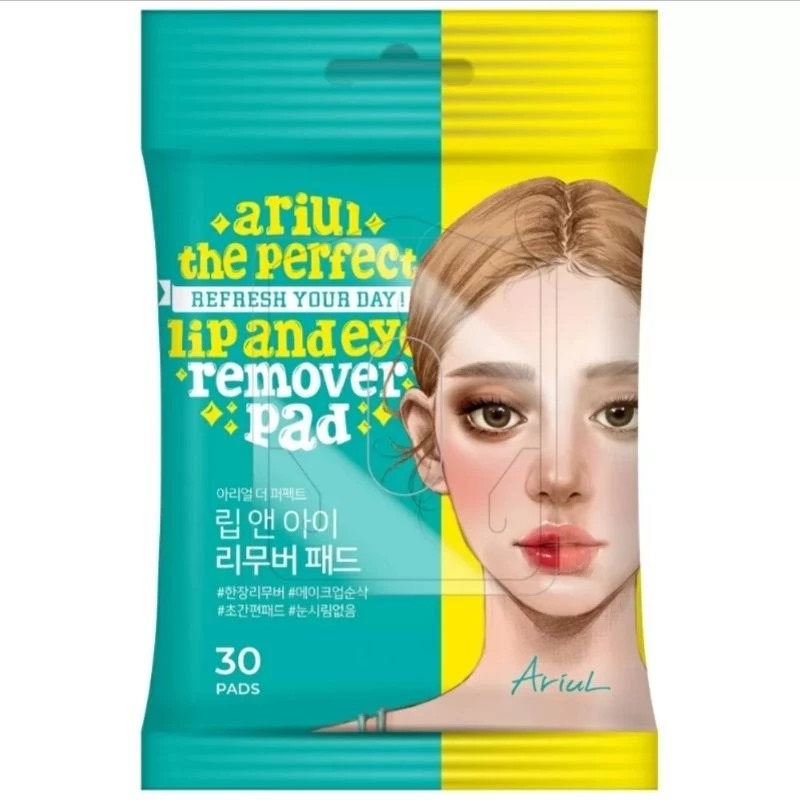 Ariul The Perfect Refresh Your Day! Lip and Eye Remover Pad 30sheet