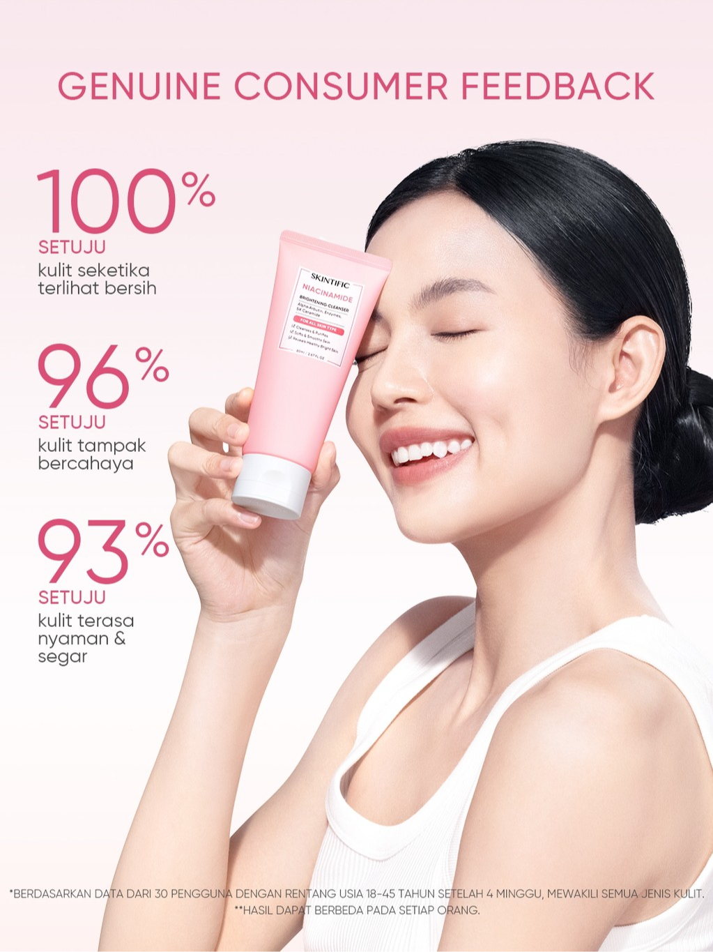 Skintific Niacinamide Brightening Cleanser 120ml