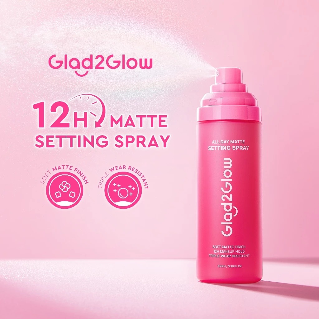 Glad 2 Glow All Day Matte Setting Spray 100ml Glad 2 Glow All Day Matte Setting Spray 100ml