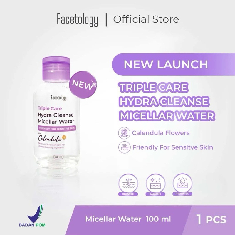 Facetology Triple Care Hydra Cleanse Micellar Water 100ml