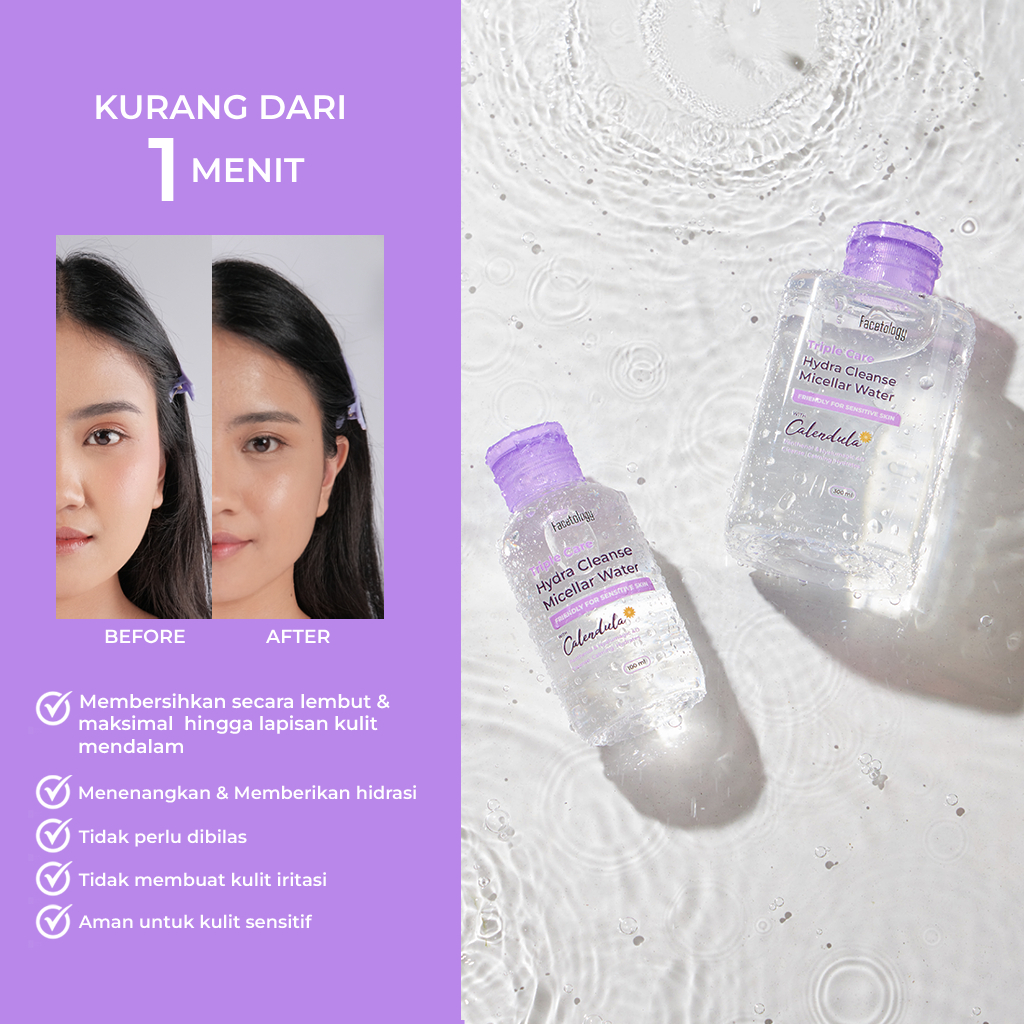 Facetology Triple Care Hydra Cleanse Micellar Water 100ml
