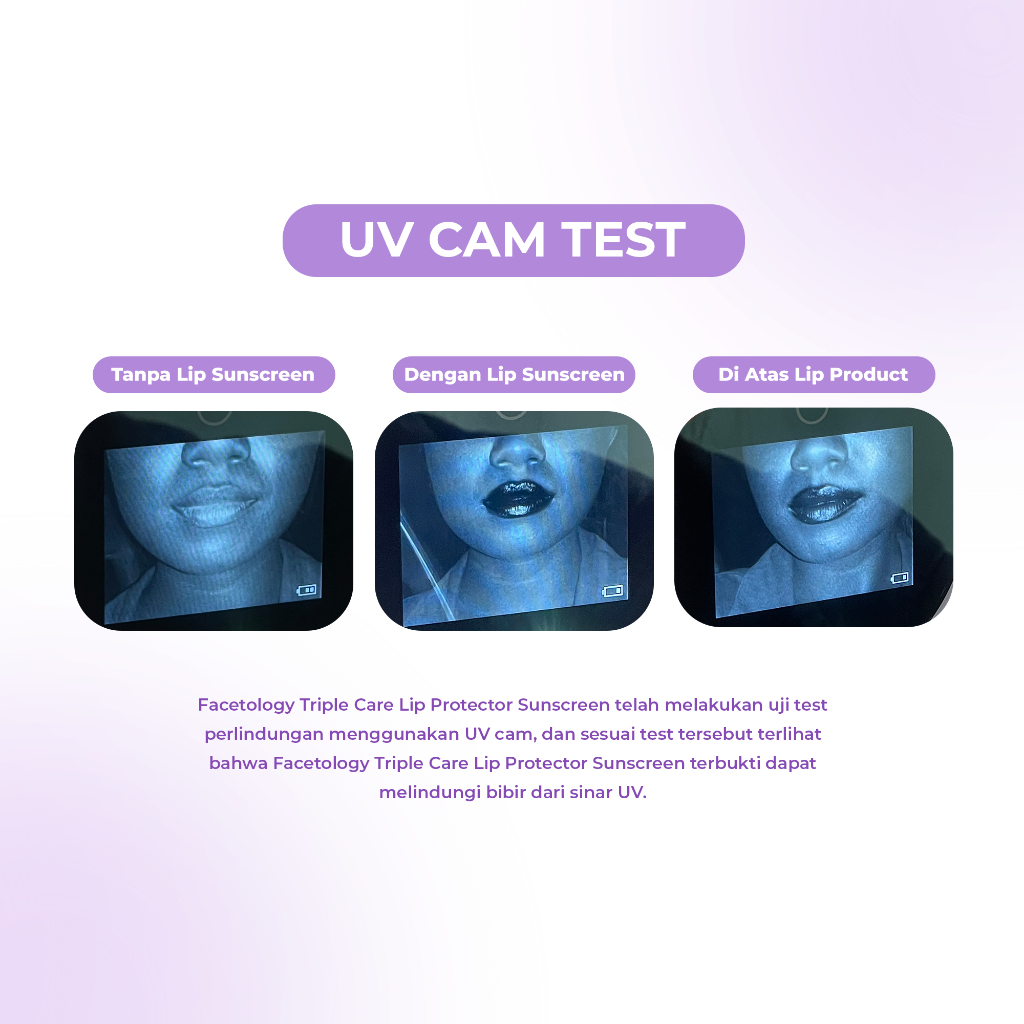 Facetology Triple Care Lip Protector Sunscreen 5ml - Flavor