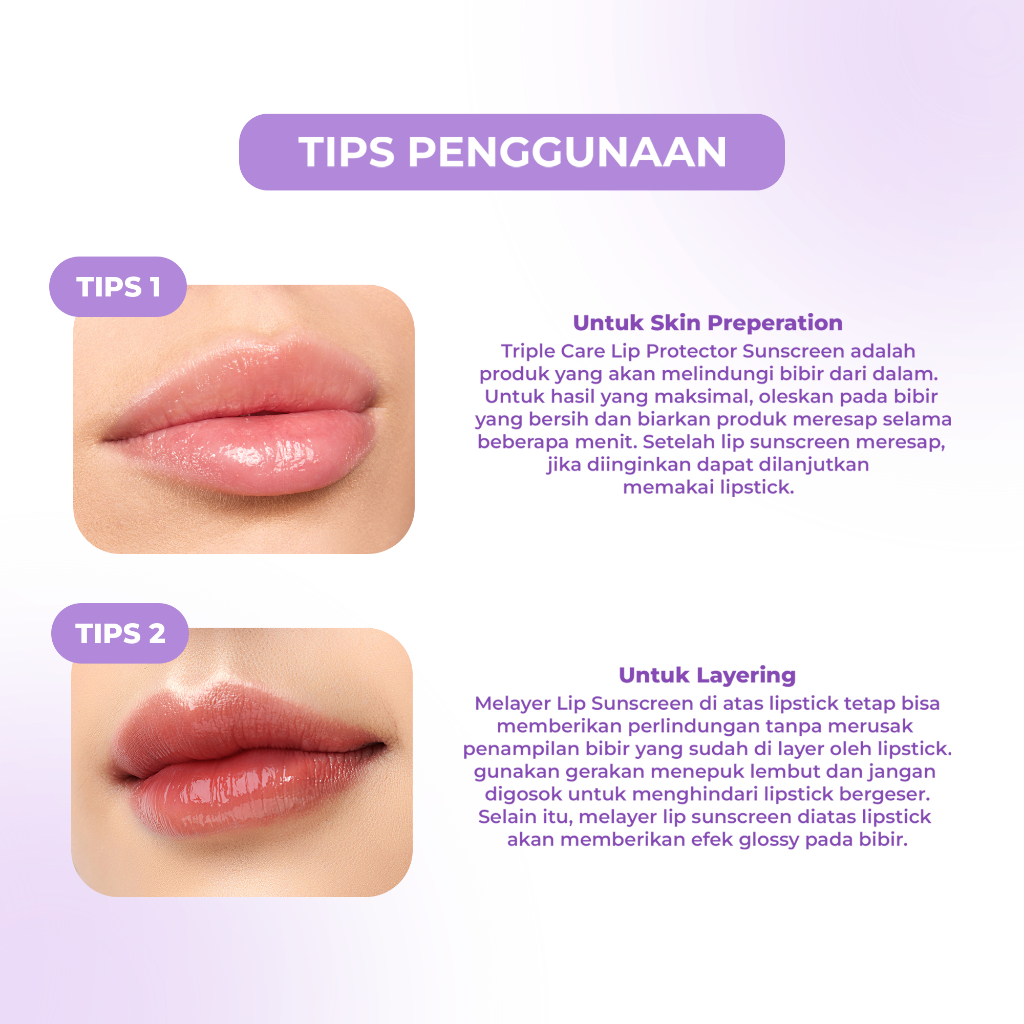 Facetology Triple Care Lip Protector Sunscreen 5ml - Flavor