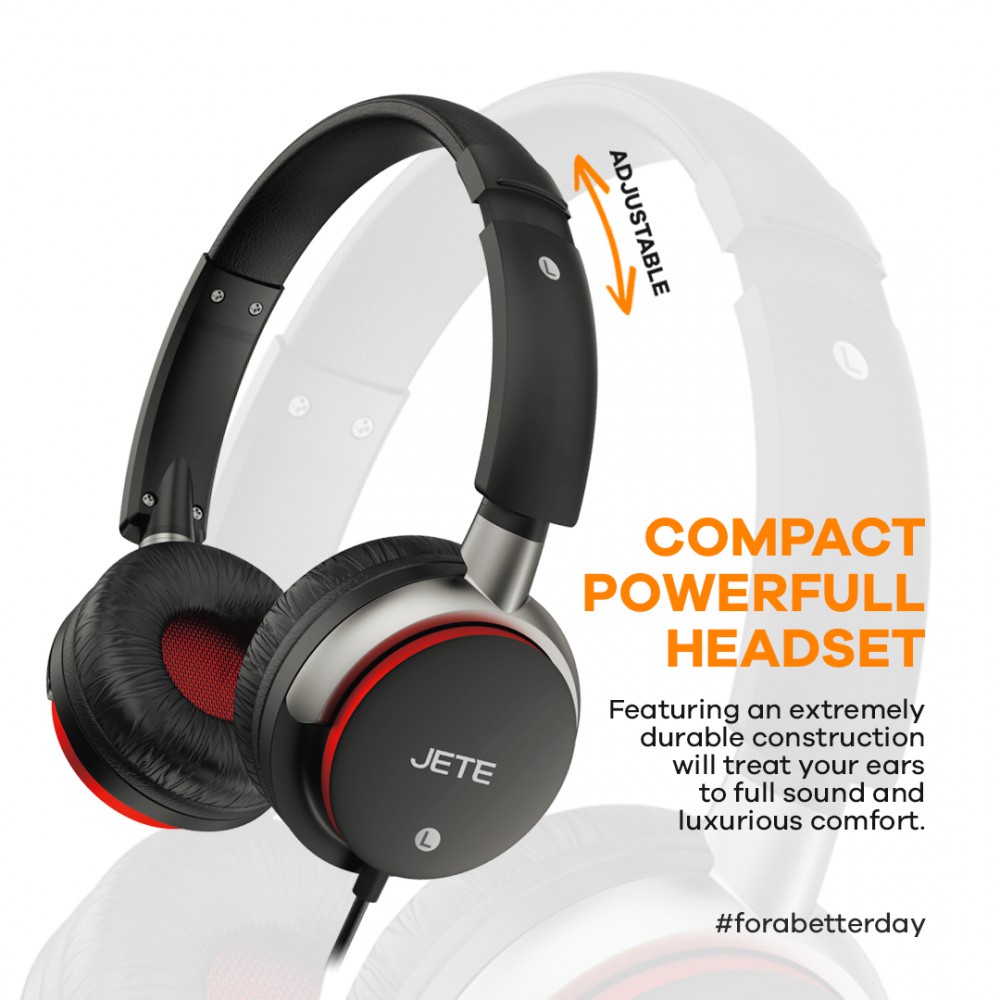 JETE Headphone Cable HB8 Wired Portable with Noise Cancellation