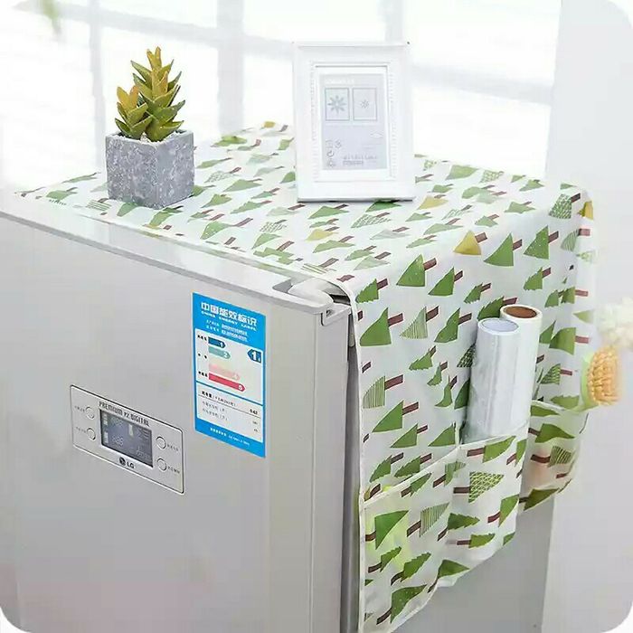 Taplak Kulkas Waterproof - Cover Kulkas / Penutup Lemari Es