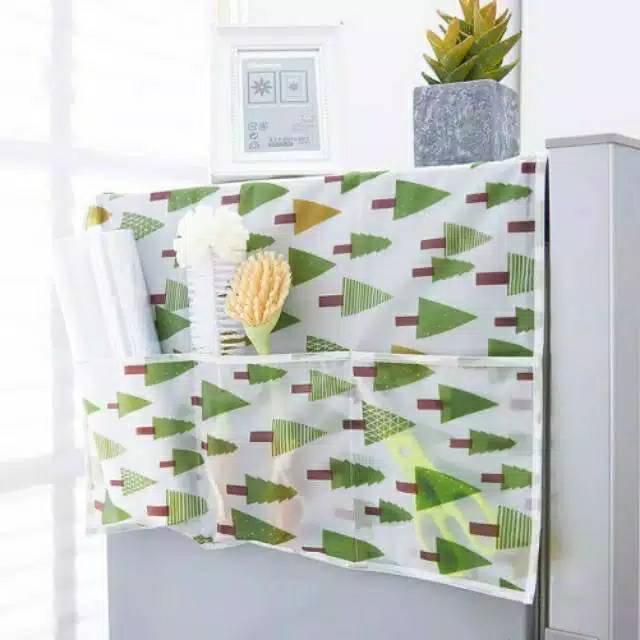Taplak Kulkas Waterproof - Cover Kulkas / Penutup Lemari Es