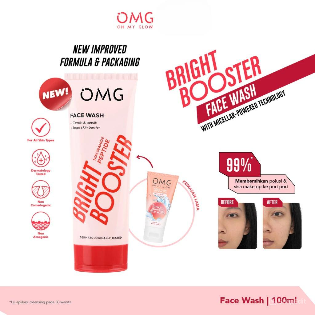 Oh My Glow Bright Booster Face Wash 100ml (OMG)