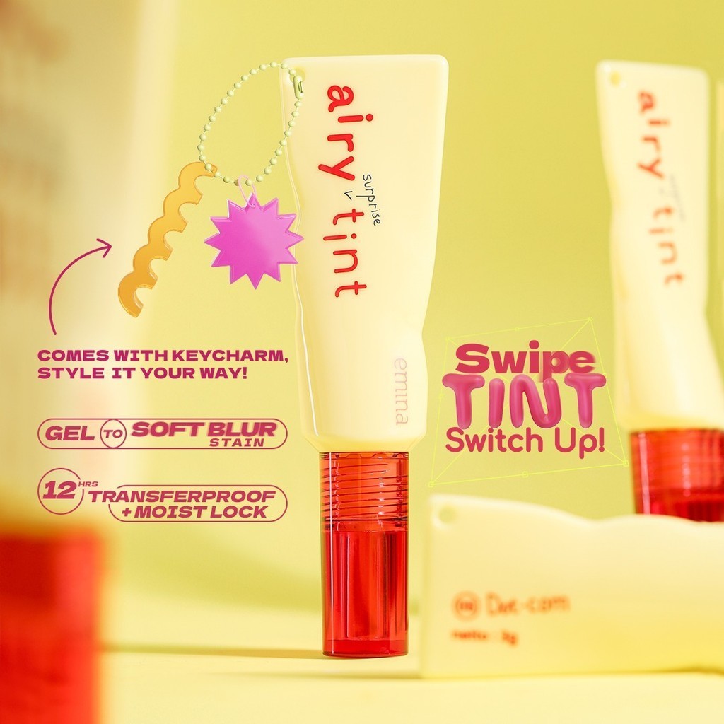Emina Airy Surprise Tint 3gr - 03 1-000-Pink