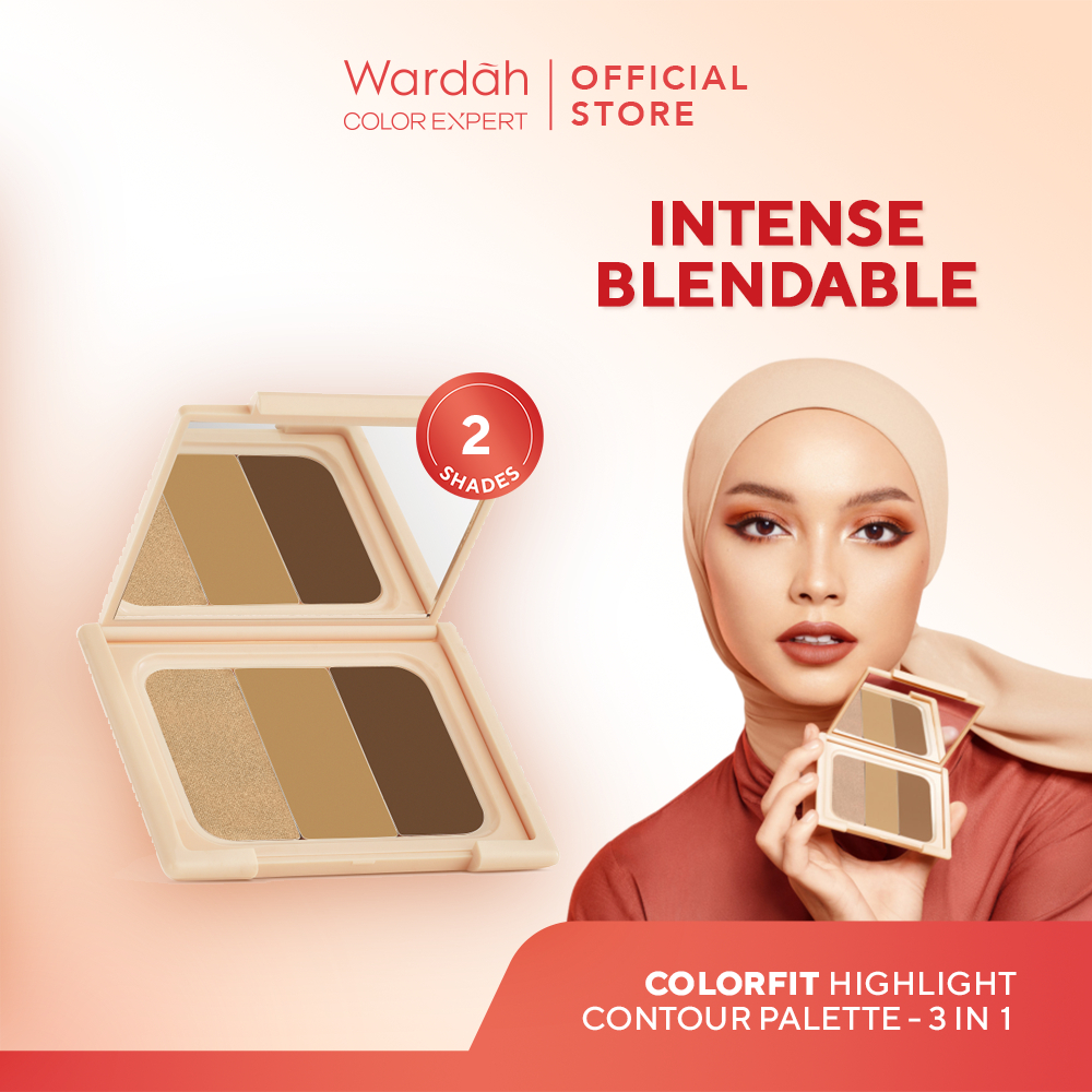 Wardah Colorfit Highlight Countour Palette 10.2gr - 01 Light