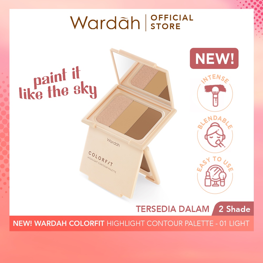 Wardah Colorfit Highlight Countour Palette 10.2gr - 01 Light