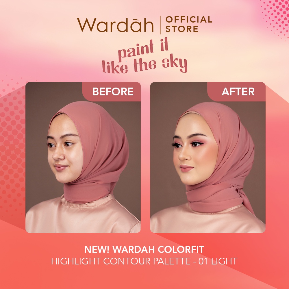 Wardah Colorfit Highlight Countour Palette 10.2gr - 01 Light