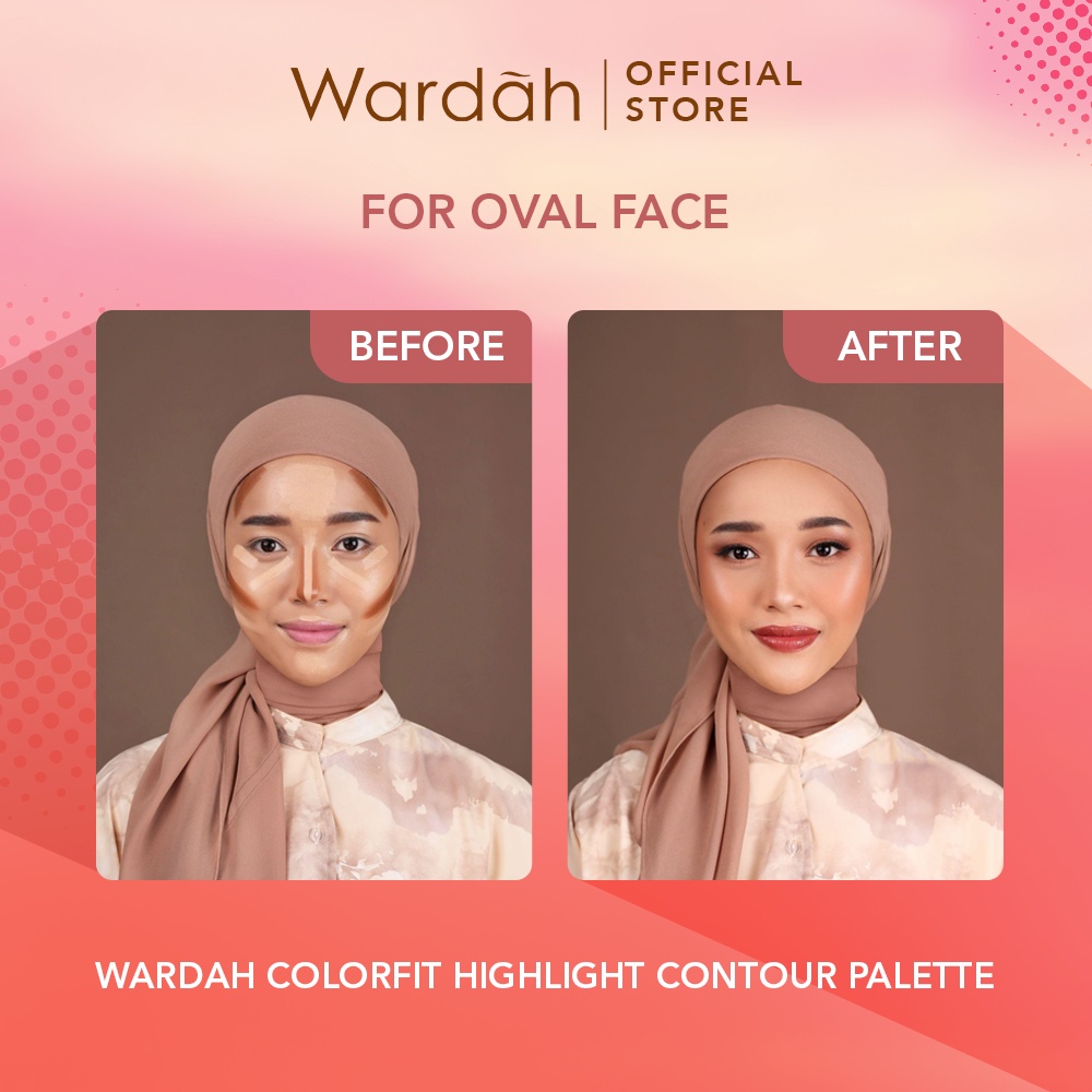 Wardah Colorfit Highlight Countour Palette 10.2gr - 01 Light