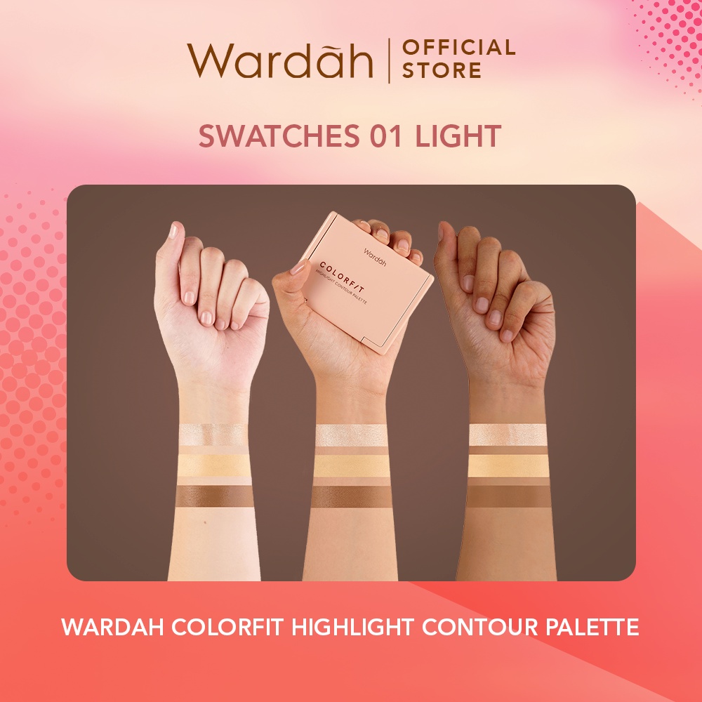 Wardah Colorfit Highlight Countour Palette 10.2gr - 01 Light