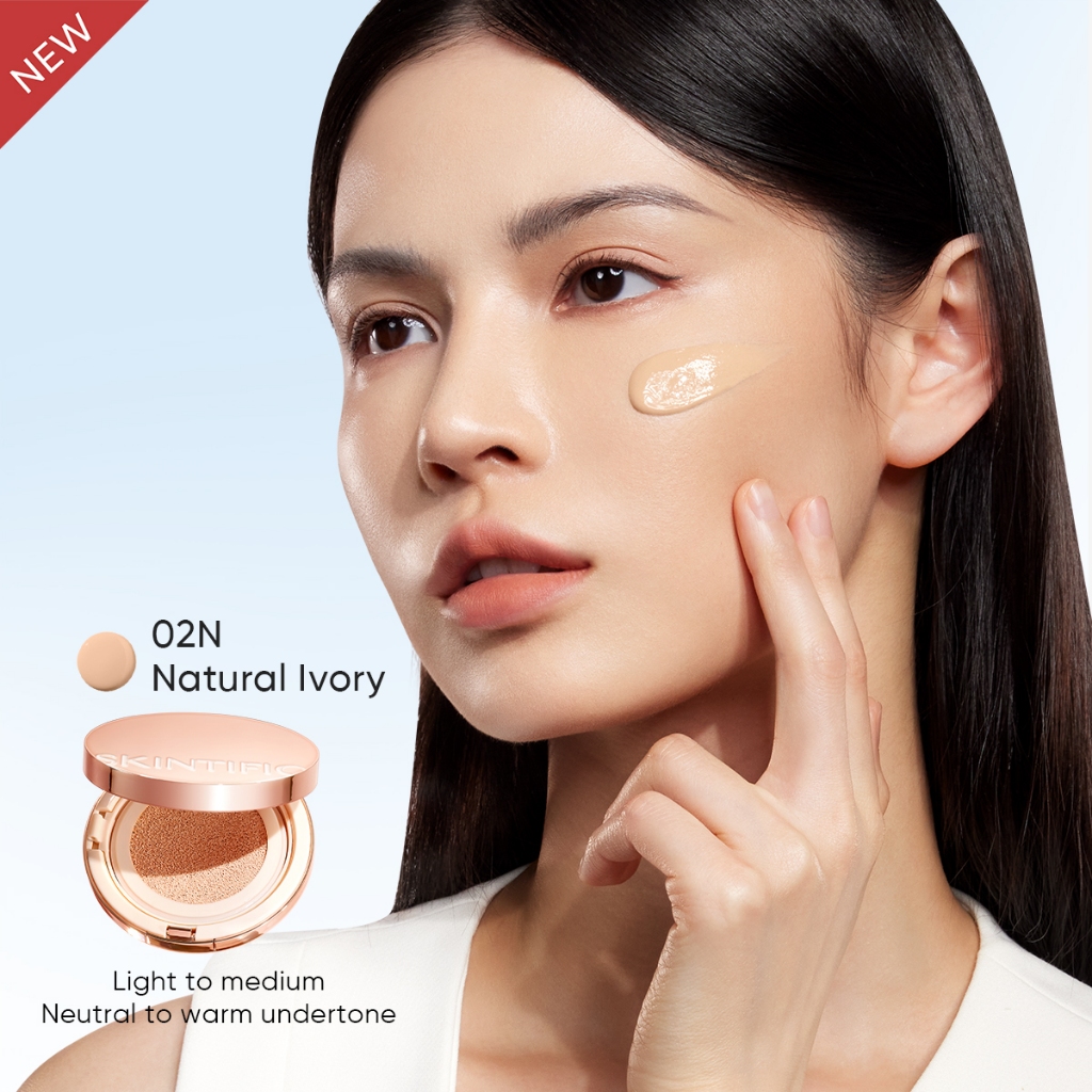 Skintific Cover All Perfect Cushion Full Size - 02N  Natural Ivory
