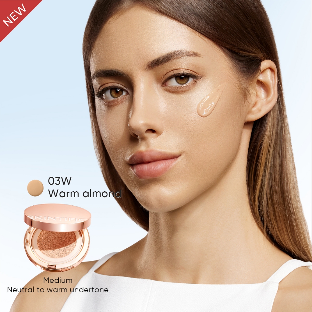 Skintific Cover All Perfect Cushion Full Size - 03W Warm Almond