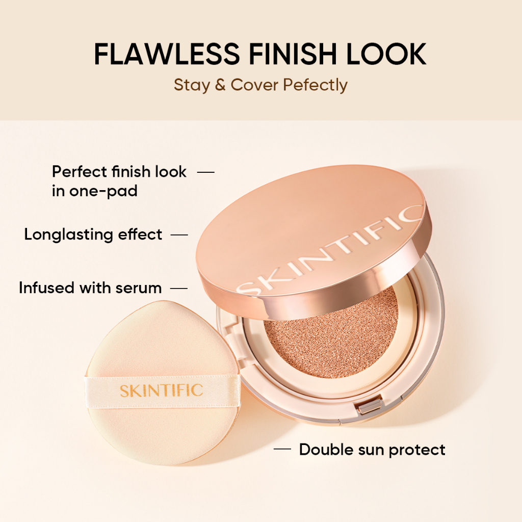 Skintific Cover All Perfect Cushion Refill - 03W Warm Almond
