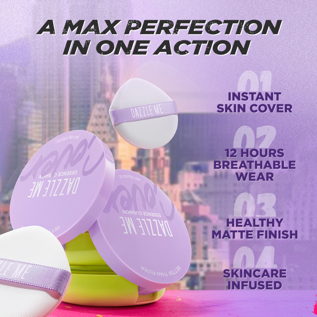 Dazzle Me Better Than Filter Maxnificent Essence Cushion 15gr - C01 Fair Porcelain