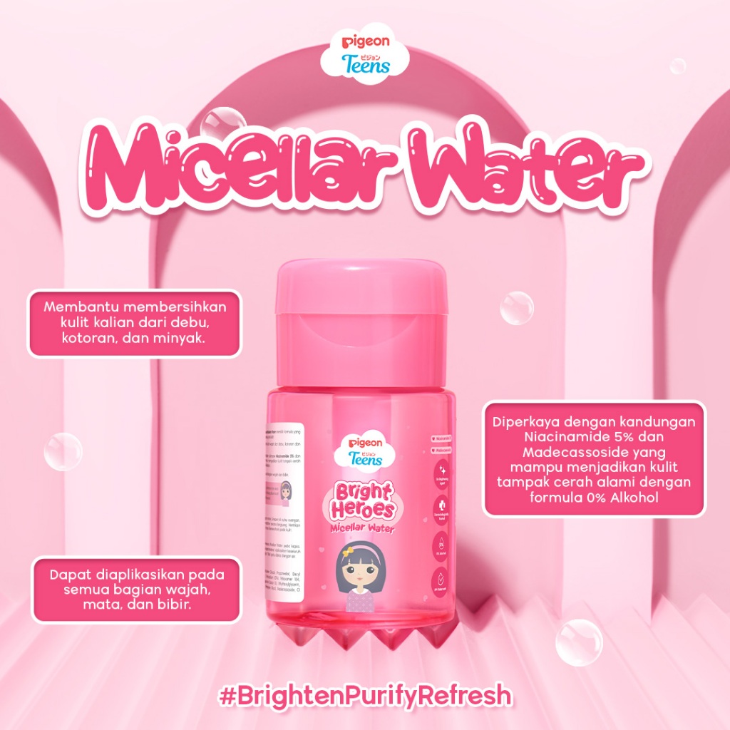 Pigeon Teens Micellar Water 100ml - Bright Heroes