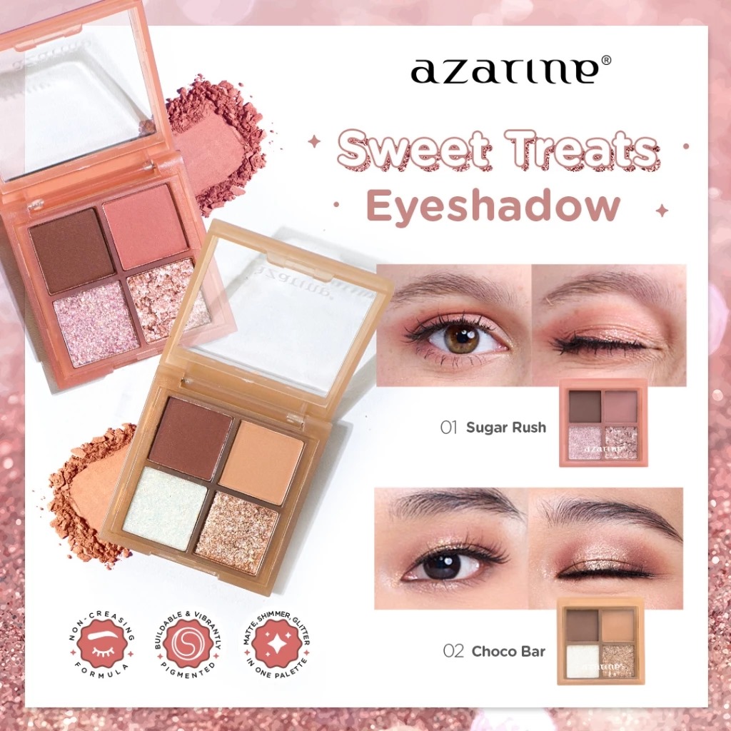 Azarine Sweet Treats Eyeshadow 5.5gr - 01 Sugar Rush