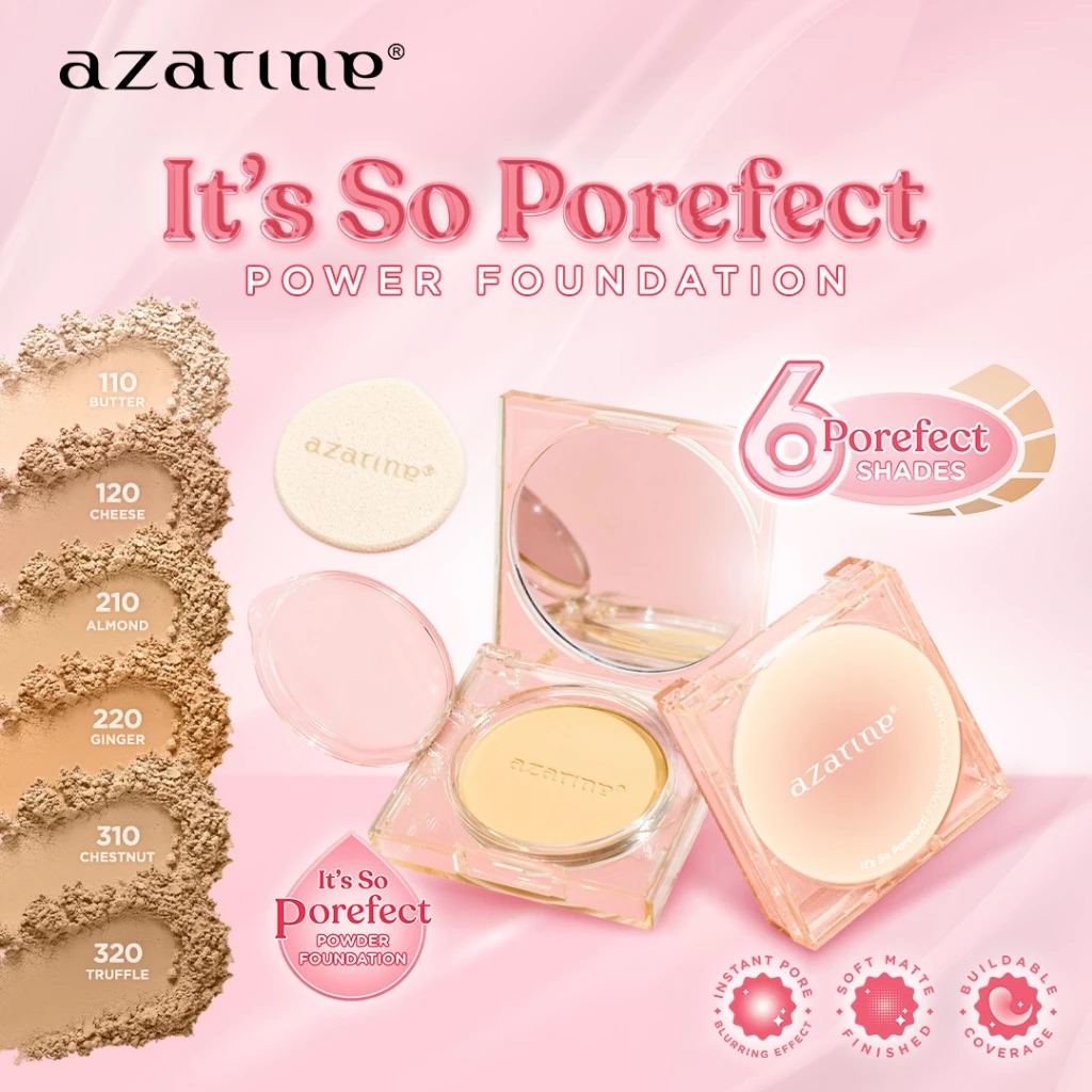 Azarine It's So Porefect Powder Foundation 8gr - 220 Ginger