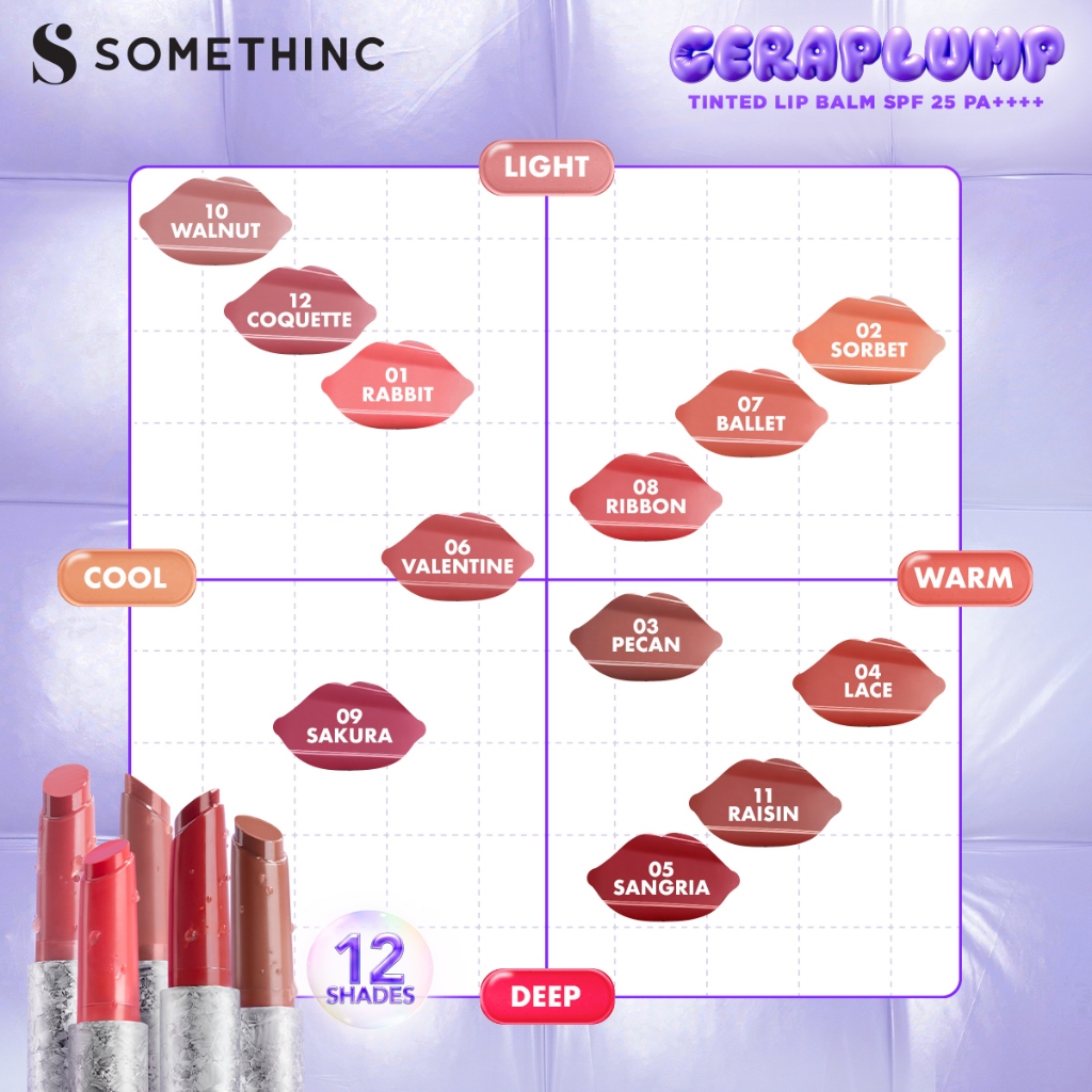 Somethinc Ceraplump Tinted Lip Balm SPF25 PA++++ 2gr - 06 Valentine