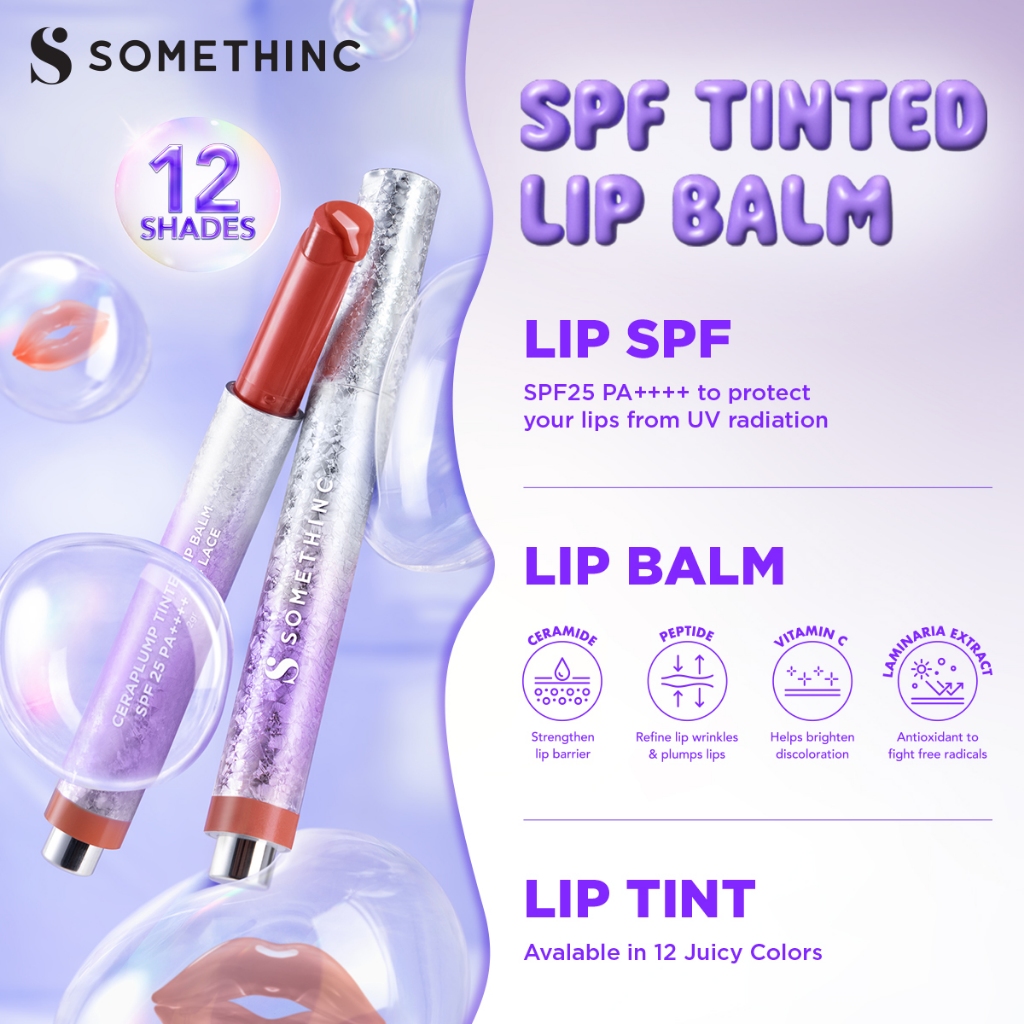Somethinc Ceraplump Tinted Lip Balm SPF25 PA++++ 2gr - 07 Ballet
