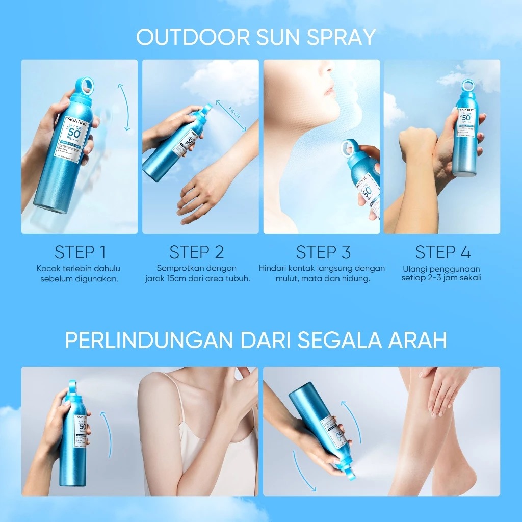 Skintific Outdoor Sunscreen Spray SPF 50+ PA++++ 250ml