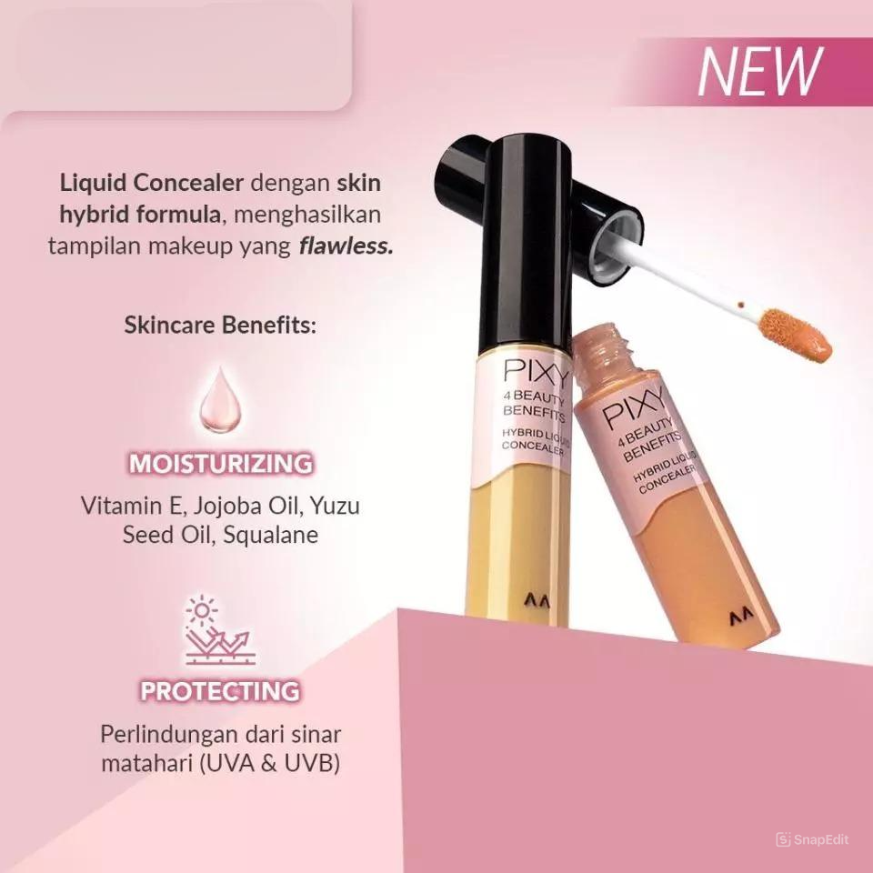 Pixy 4 Beauty Benefits Hybrid Liquid Concealer - 01 Cream Beige