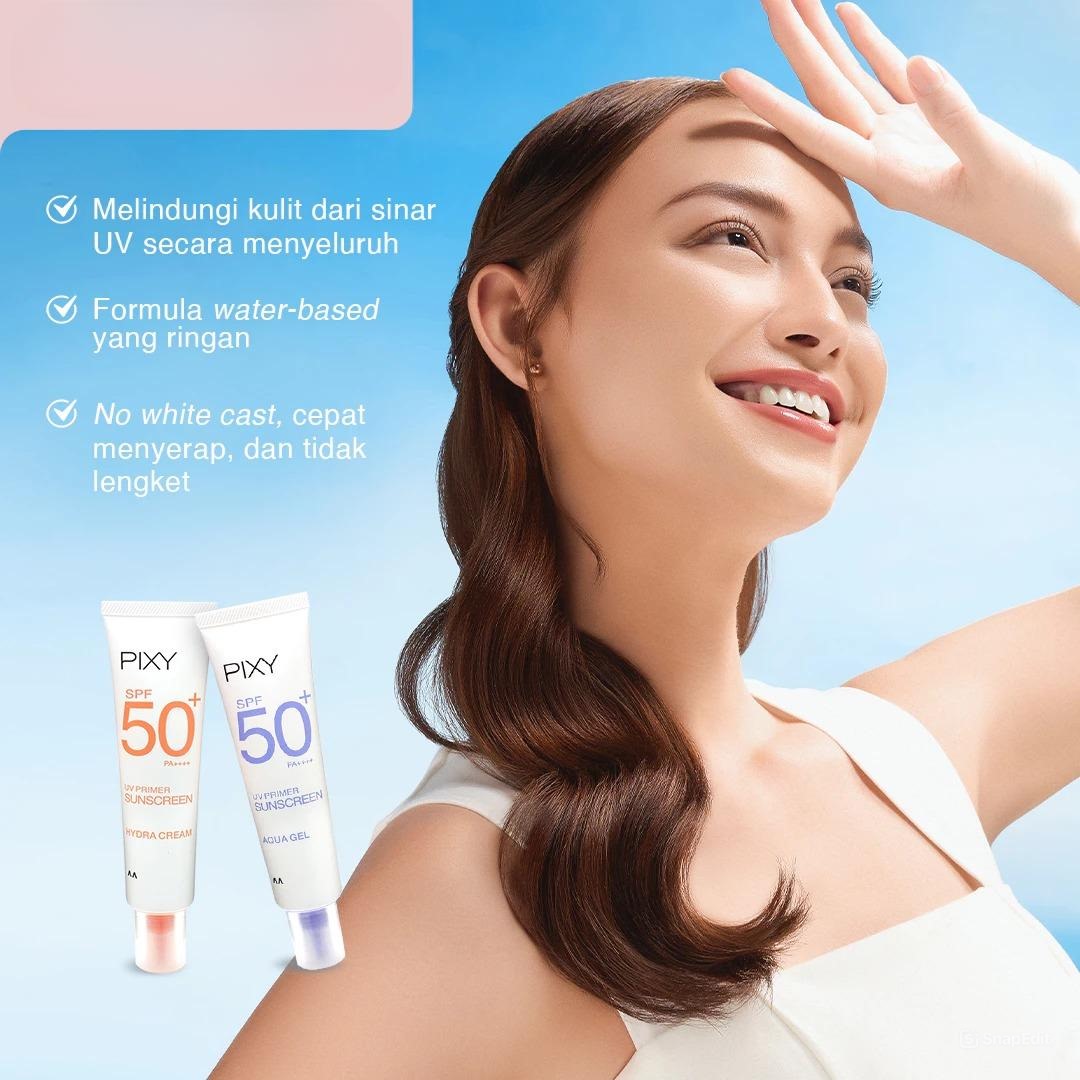 Pixy UV Primer Sunscreen SPF50+ PA++++ 30gr - Hydra Cream Normal to Dry Skin (Orange)