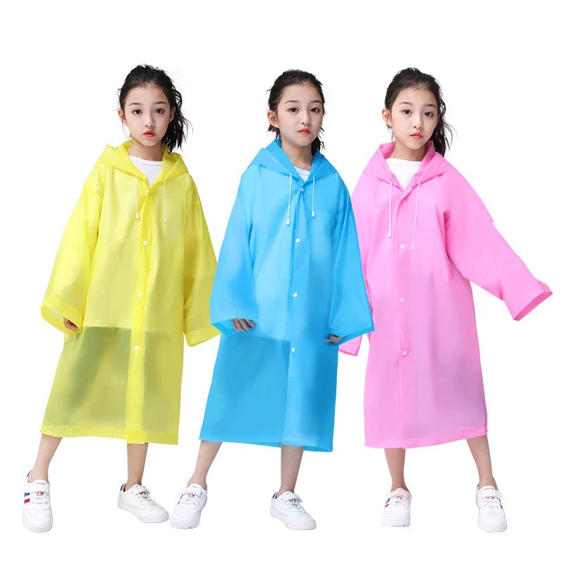 Jas Hujan Ponco Eva ANAK - BIRU (Lightweight Raincoat)