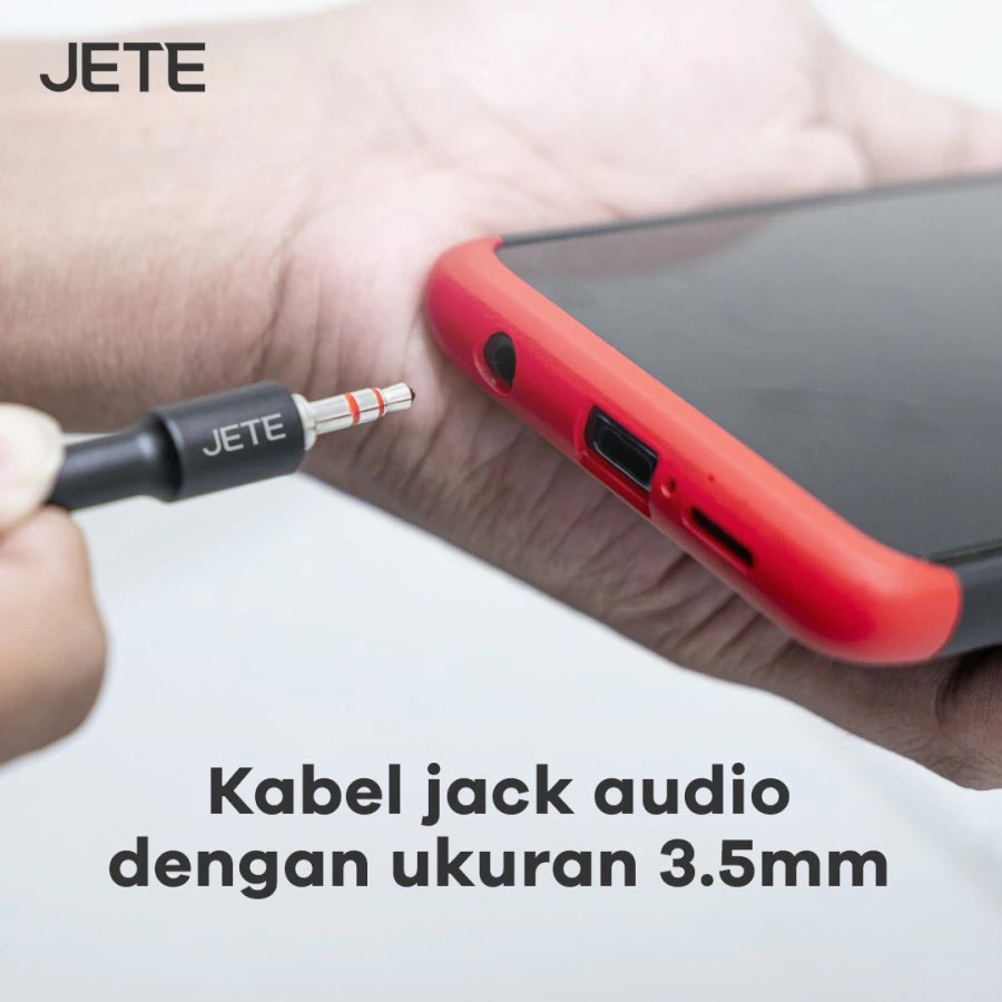 JETE Kabel Aux Male to Male Stereo Audio Cable - 100cm (1M)
