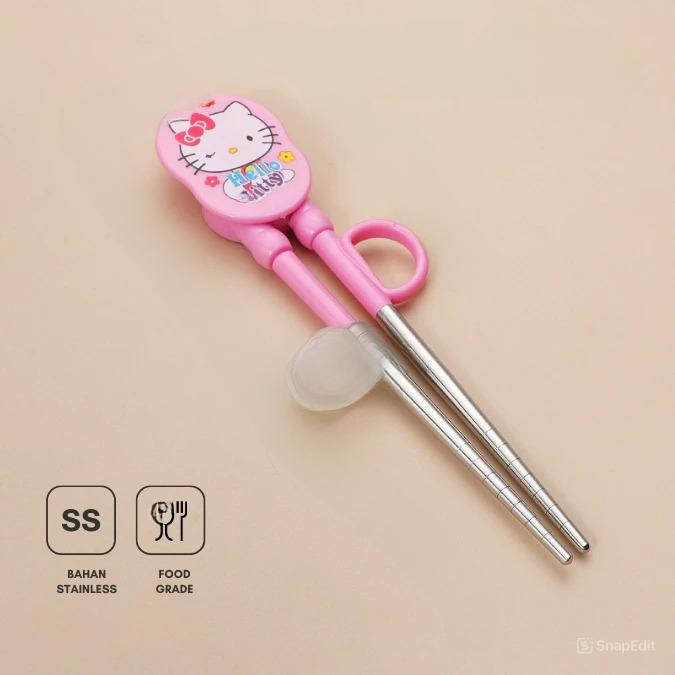 Sumpit Belajar Anak - HELLO KITTY (Sumpit Anak Kartun)