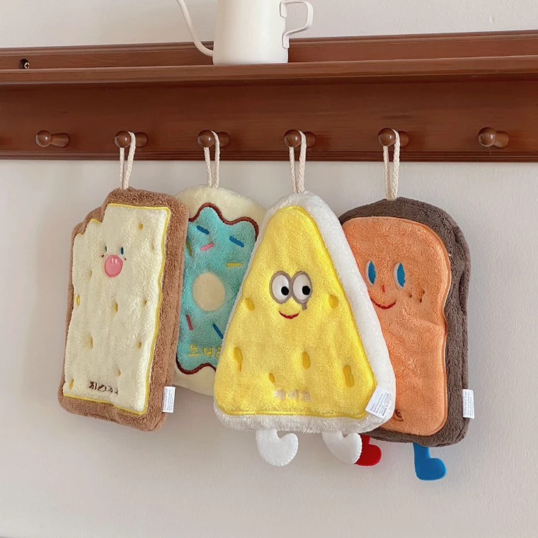 Handuk Tangan Mini Motif - ROTI COKLAT (Lap Tangan / Serbet / Wash Cloth) (22cm x 17cm)