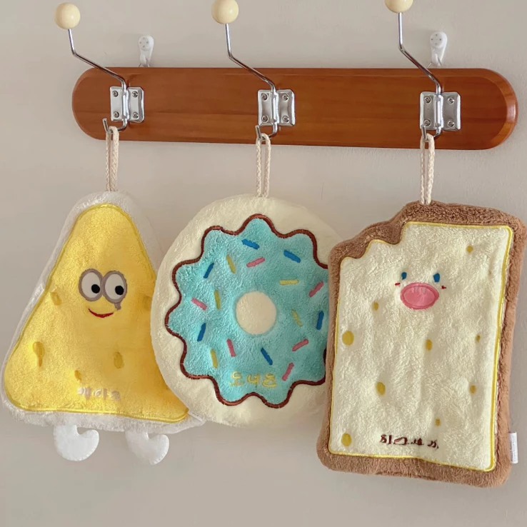 Handuk Tangan Mini Motif - ROTI COKLAT (Lap Tangan / Serbet / Wash Cloth) (22cm x 17cm)
