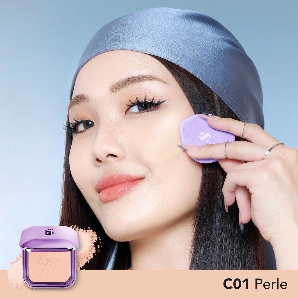 Somethinc Copy Paste Coverblur Powder Foundation 12gr - C01 Perle