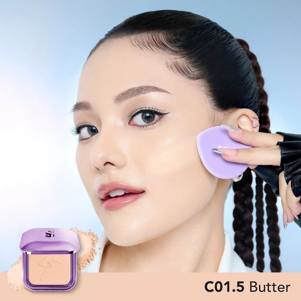 Somethinc Copy Paste Coverblur Powder Foundation 12gr - C01.5 Butter