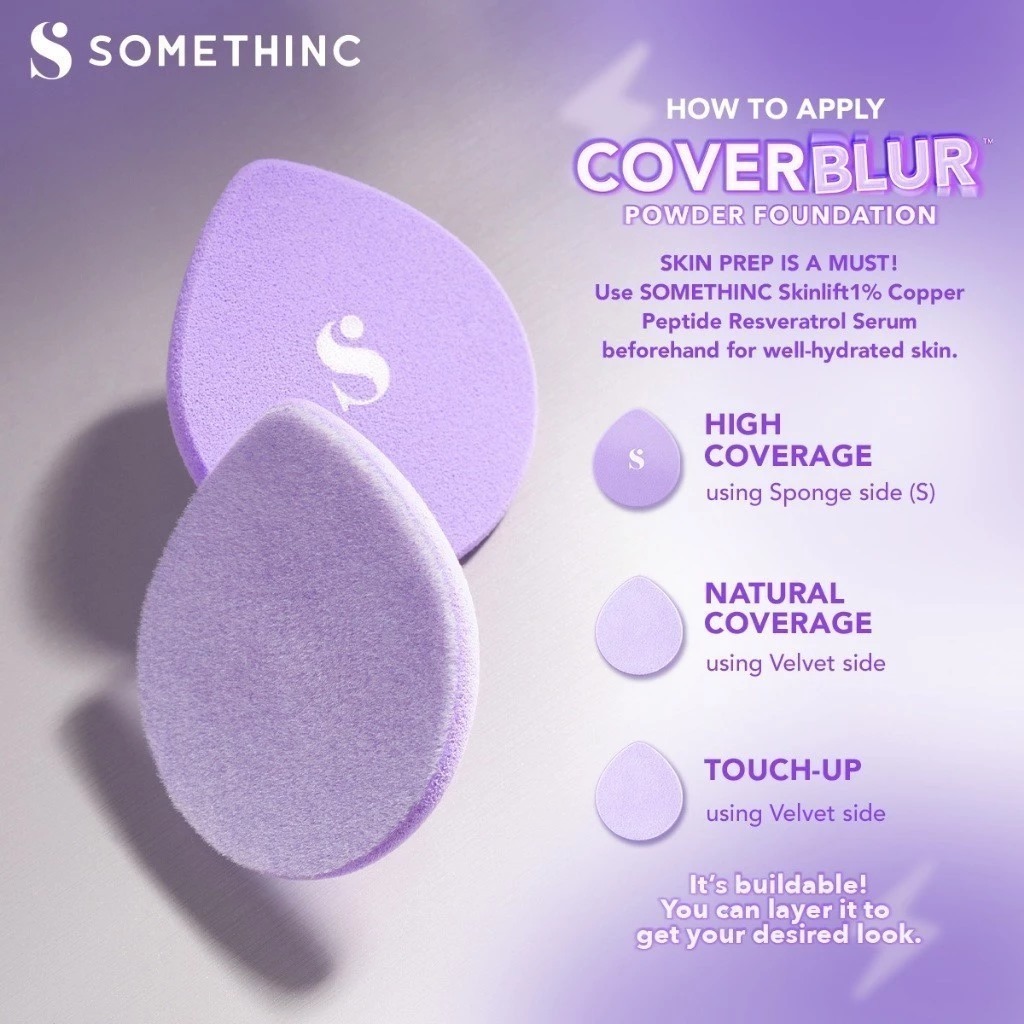 Somethinc Copy Paste Coverblur Powder Foundation 12gr - C01.5 Butter